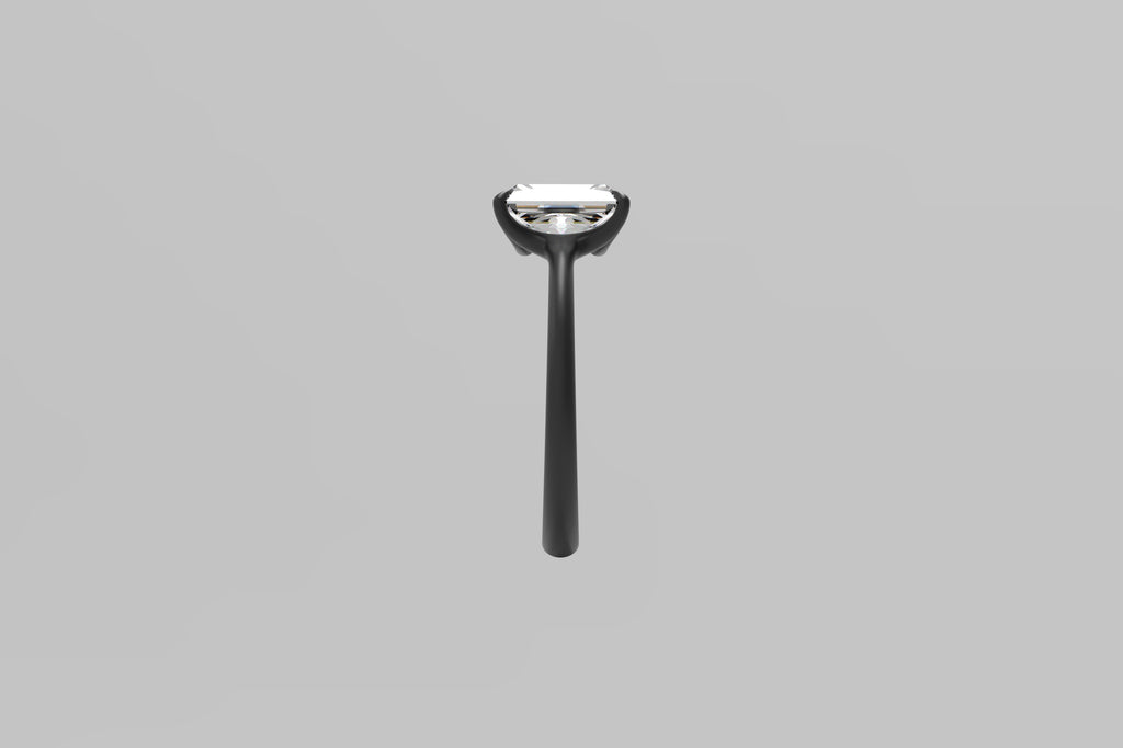 Classic Black Titanium Diamond Ring